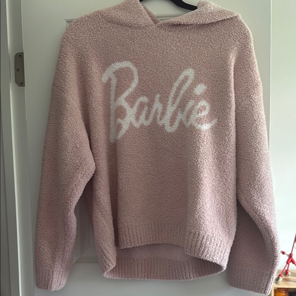 Barbie Pink Hooded Sweater